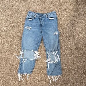 Distressed Levi 501